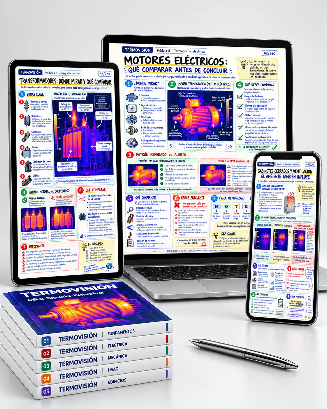 Sistema Visual de Interpretación Termográfica en tablet, laptop y celular